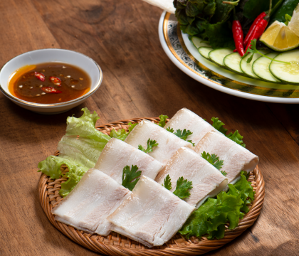 Thịt heo cuốn bánh tráng